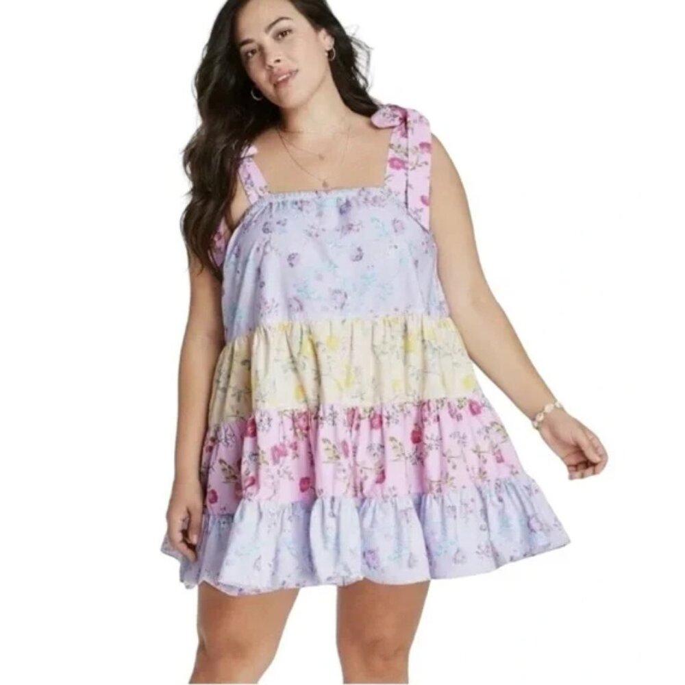 LoveShackFancy Multicolor Floral Dress